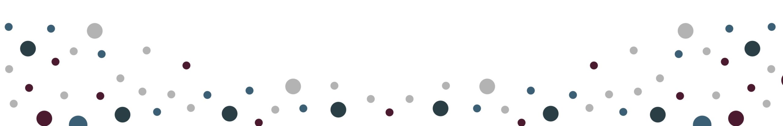 Blue, gray, and purple dots